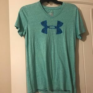 Green Under Armour V neck shirt